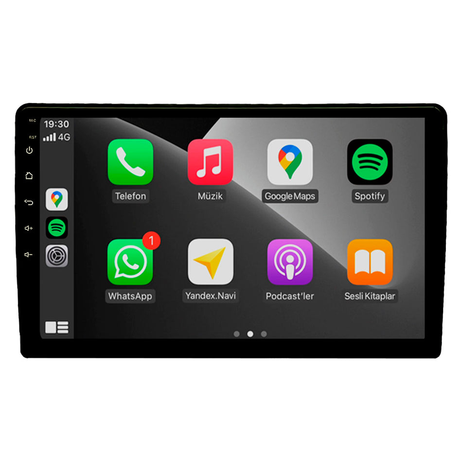 Radio 1 DIN 9" Android 15 4+64GB FM/AM-Radios-Multishop Uruguay