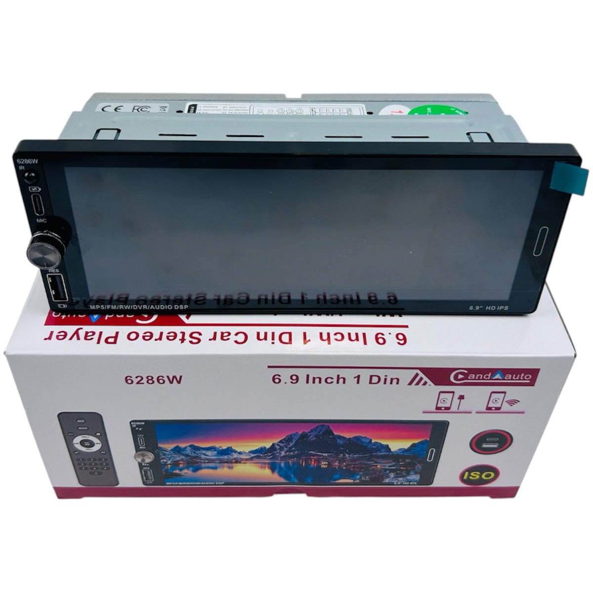 Radio 1 Din Pantalla 6.9 " 16G-5 pulgadas-Multishop Uruguay