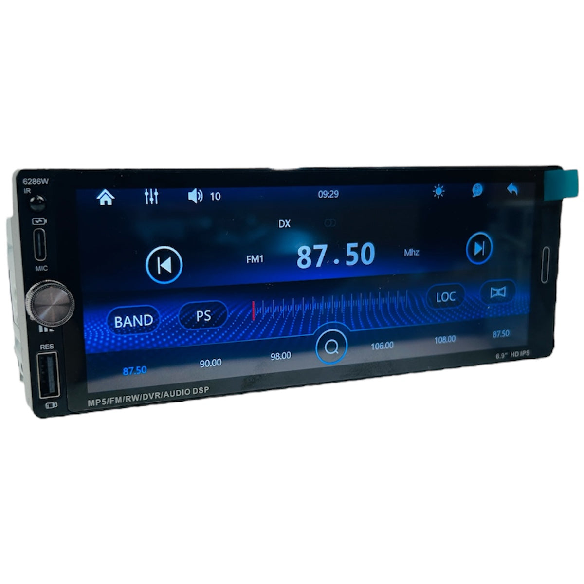 Radio 1 Din Pantalla 6.9 " 16G-5 pulgadas-Multishop Uruguay