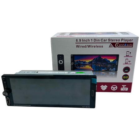 Radio 1 Din Pantalla 6.9 " 16G-Radios-Multishop Uruguay