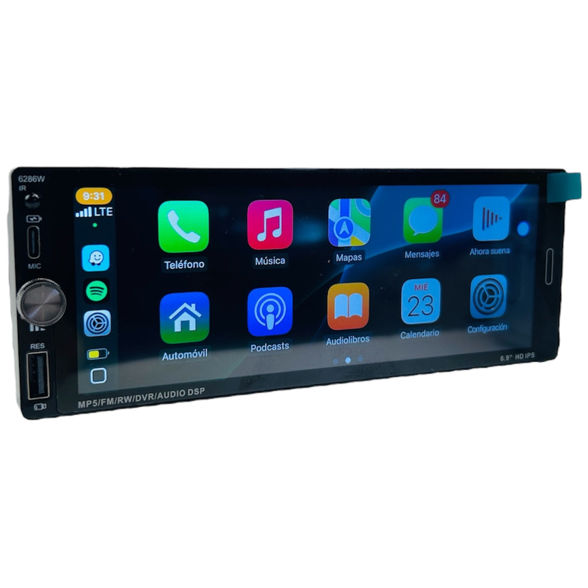 Radio 1 Din Pantalla 6.9 " 16G-5 pulgadas-Multishop Uruguay