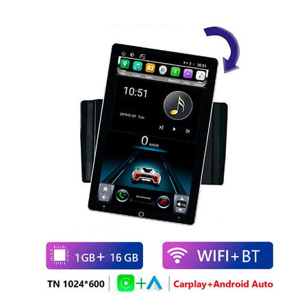 Radio 2 Din Pantalla 10" Giratoria Android-10 Pulgadas-Multishop Uruguay