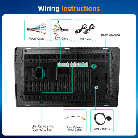 Radio Android 15 10” 4+64GB – CarPlay y Bluetooth-Radios-Multishop Uruguay