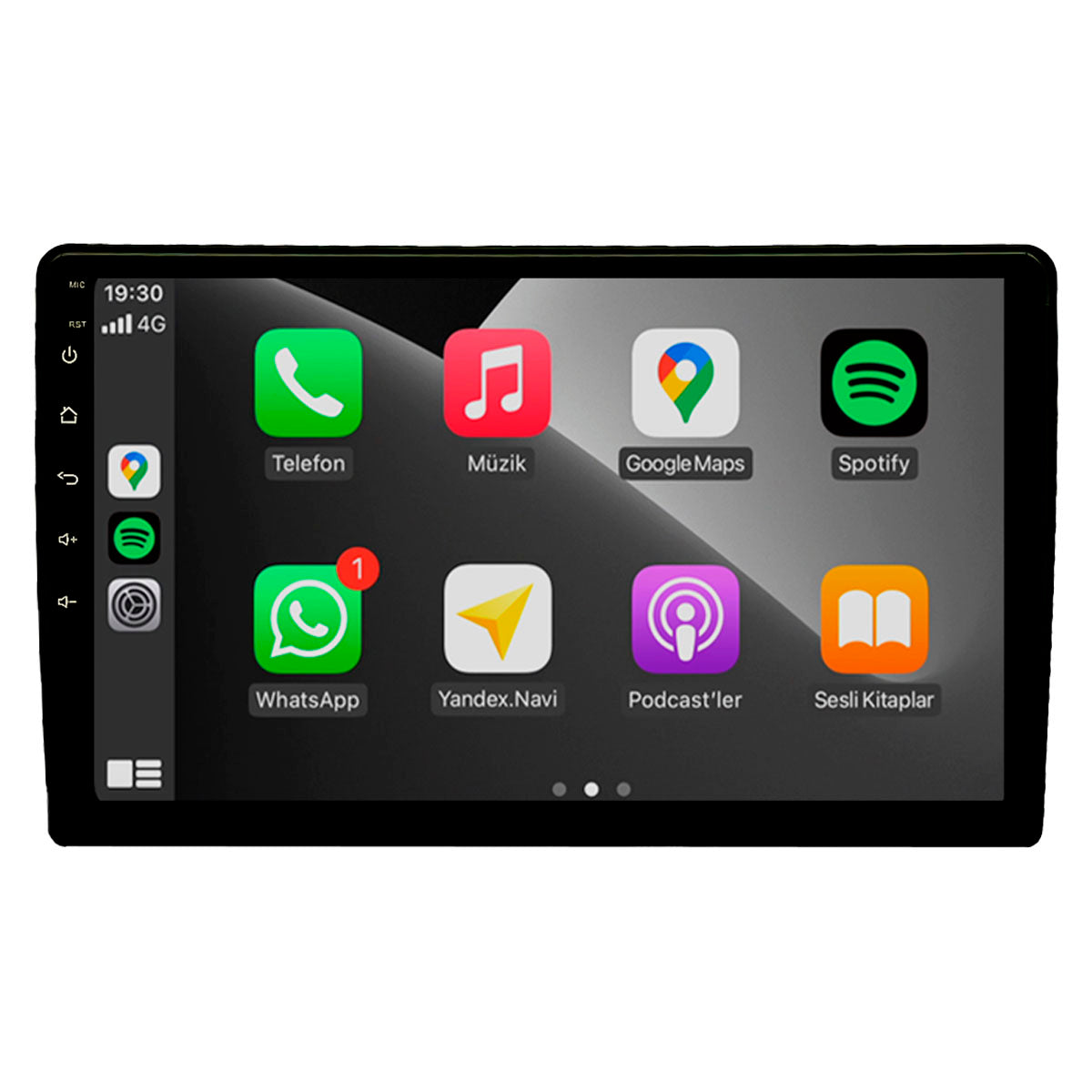 Radio Doble Din 10" Android 15 4+64Gb Fm/Am-10 Pulgadas-Multishop Uruguay