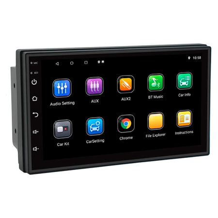 Radio Doble Din 7" Android 15 4+64Gb Fm/Am-7 Pulgadas-Multishop Uruguay
