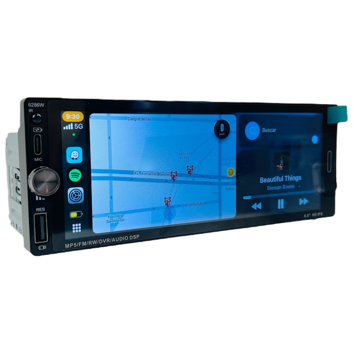 Radio Multimedia 1 Din + Cámara Reversa HD-Radios-Multishop Uruguay