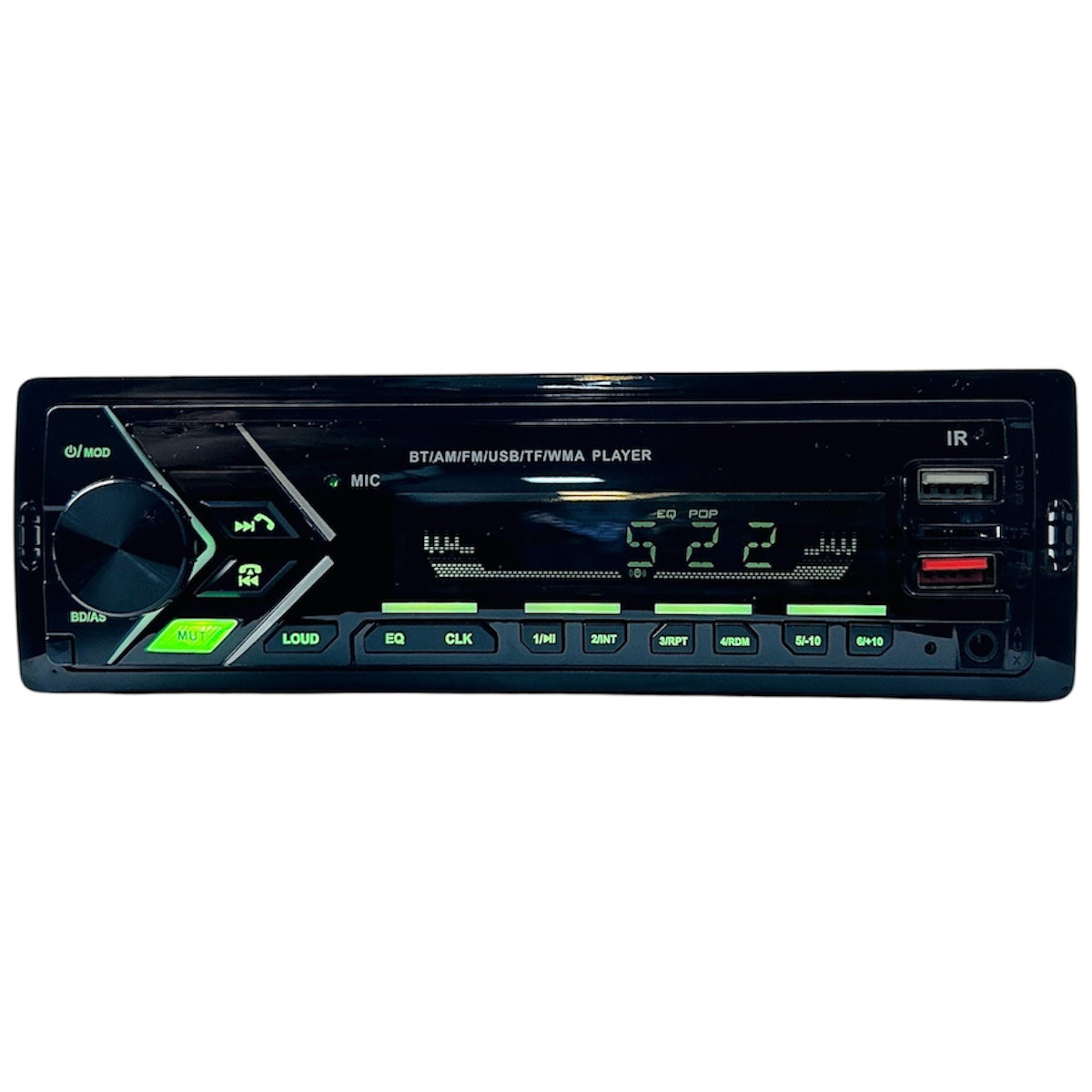 Radio para Auto Am/fm, Mp3, Usb, Bluetooth-1 Din-Multishop Uruguay