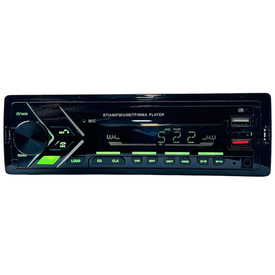 Radio para Auto Am/fm, Mp3, Usb, Bluetooth-1 Din-Multishop Uruguay