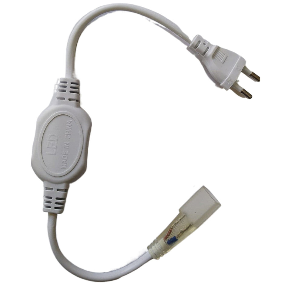Rectificador cintas led tipo neon con ficha-Cintas Led Accesorios-Multishop Uruguay