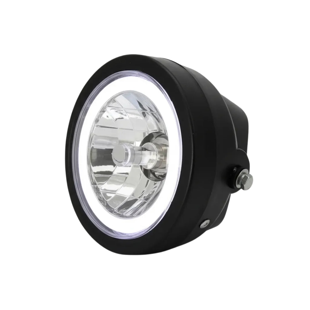 Semi Óptico LED GS/Titan con Aro DRL Blanco-Ópticas motos-Multishop Uruguay
