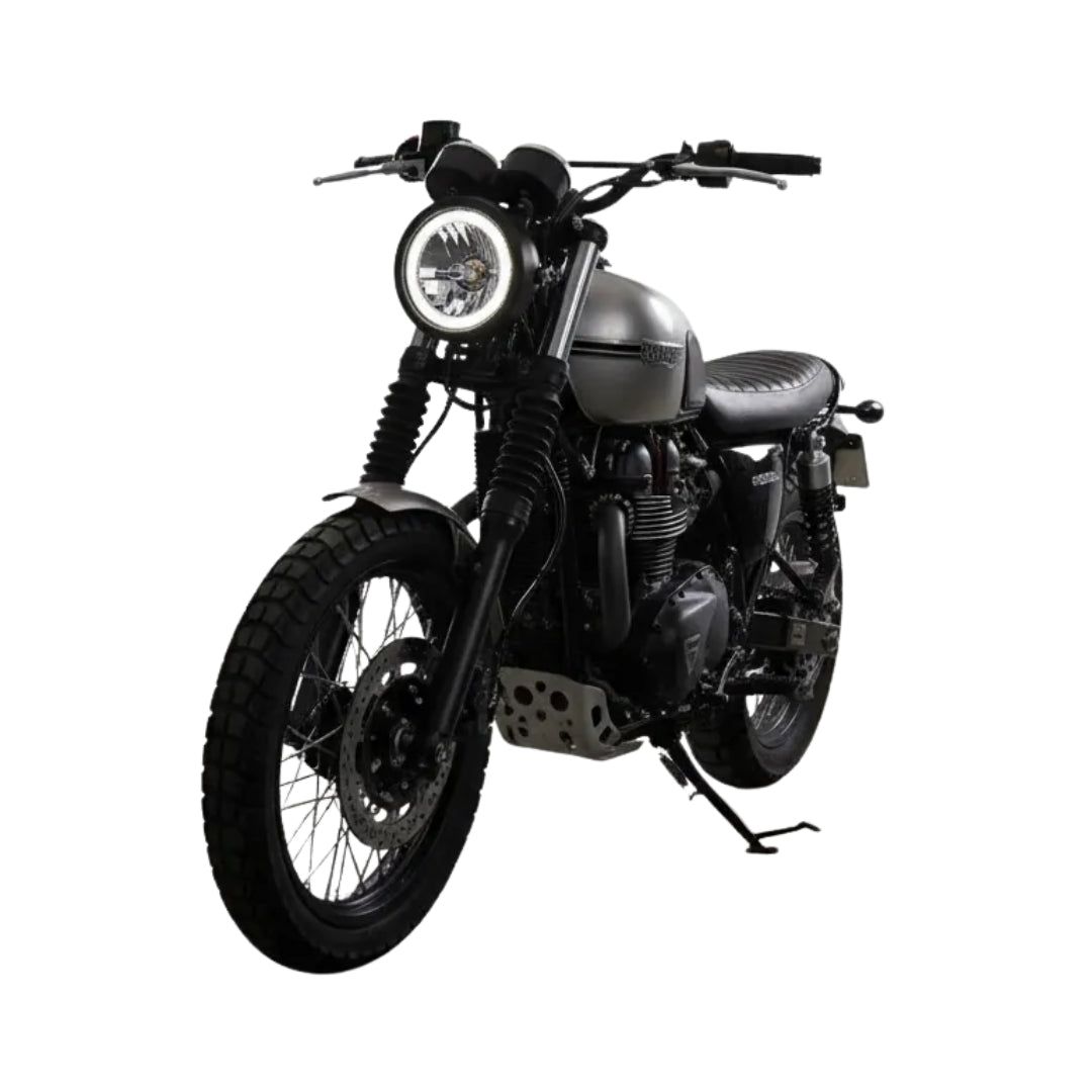 Semi Óptico LED GS/Titan con Aro DRL Blanco-Ópticas motos-Multishop Uruguay