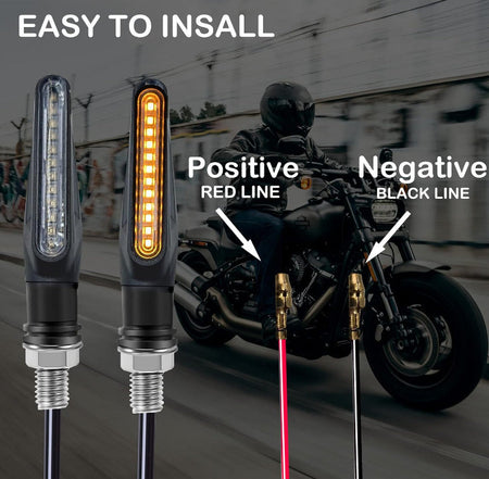 Señaleros Moto 12 Led Dinámicos-Señaleros Motos-Multishop Uruguay
