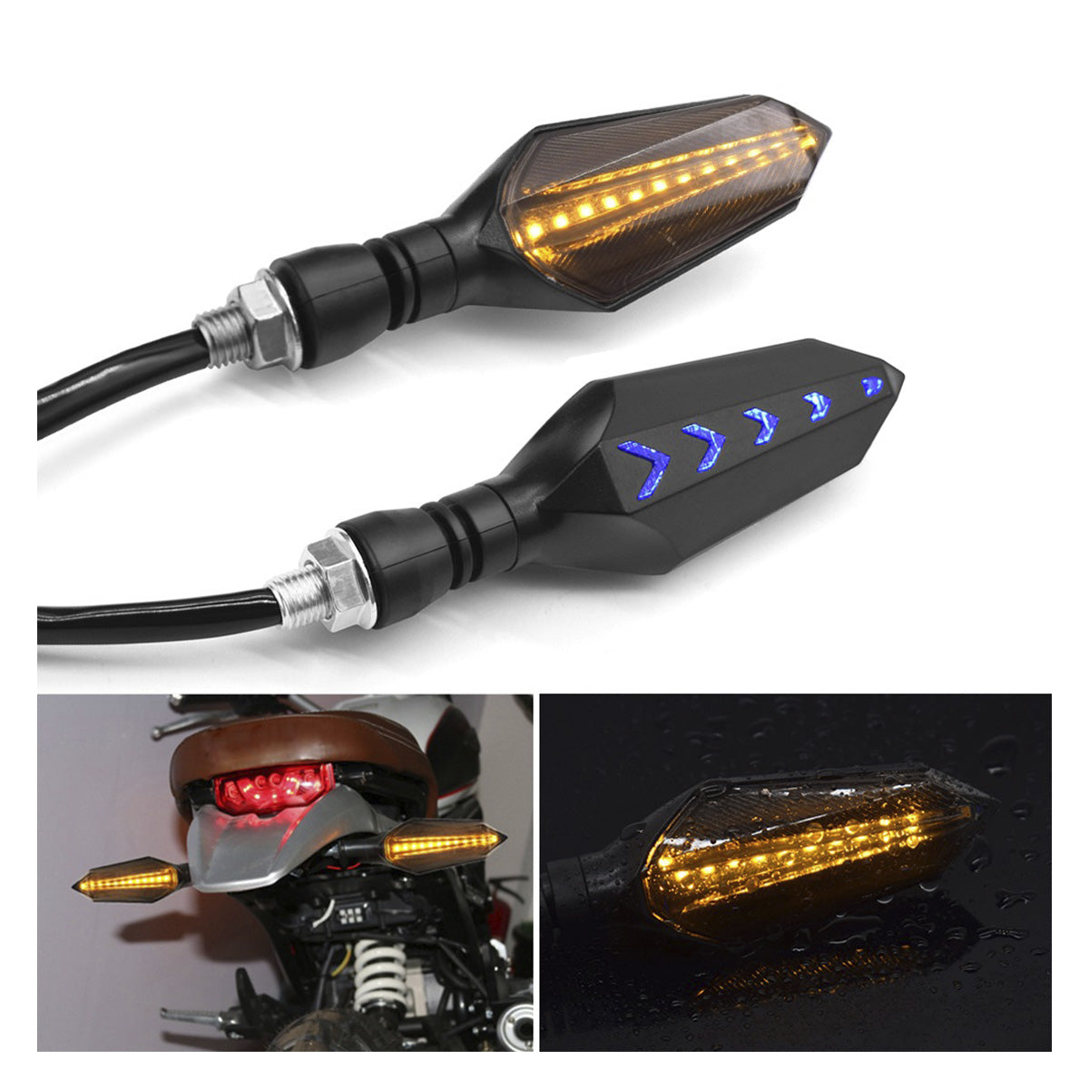 Señaleros Moto Led Dinámicos-Señaleros Motos-Multishop Uruguay