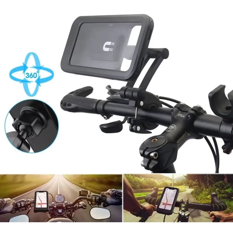 Soporte Celular Moto y Bici Resistente al Agua 360°-Soporte celular motos-Multishop Uruguay