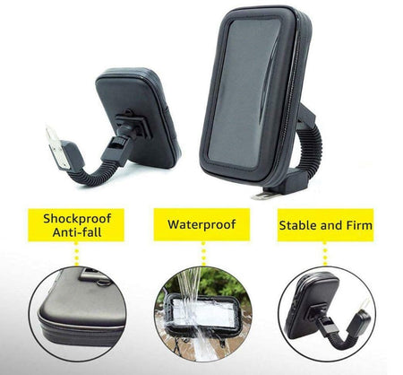 Soporte celular motos funda Impermeable XL-Accesorios Motos-Multishop Uruguay