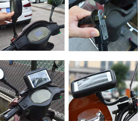 Soporte celular motos funda Impermeable XL-Accesorios Motos-Multishop Uruguay