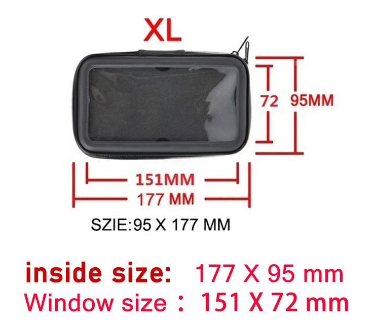 Soporte celular motos funda Impermeable XL-Accesorios Motos-Multishop Uruguay