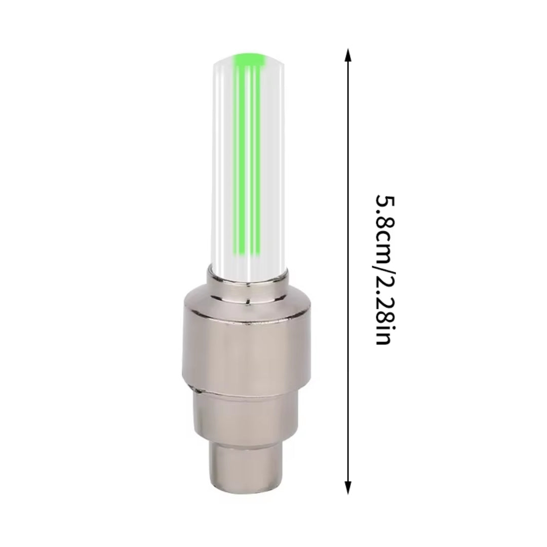 Tapa Valvula Rueda - LED Para Auto Moto Bicicleta Luz Activada-Válvulas motos-Multishop Uruguay