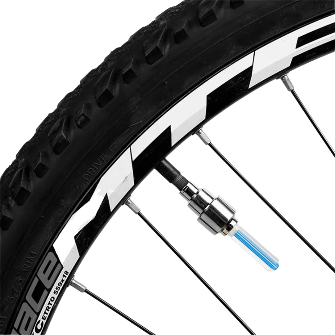 Tapa Valvula Rueda - LED Para Auto Moto Bicicleta Luz Activada-Válvulas motos-Multishop Uruguay
