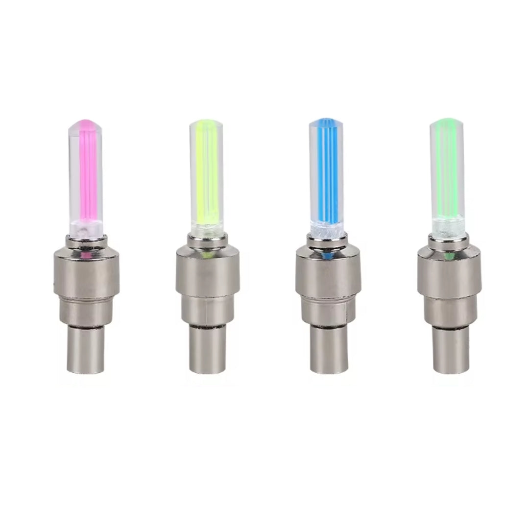Tapa Valvula Rueda - LED Para Auto Moto Bicicleta Luz Activada-Válvulas motos-Multishop Uruguay