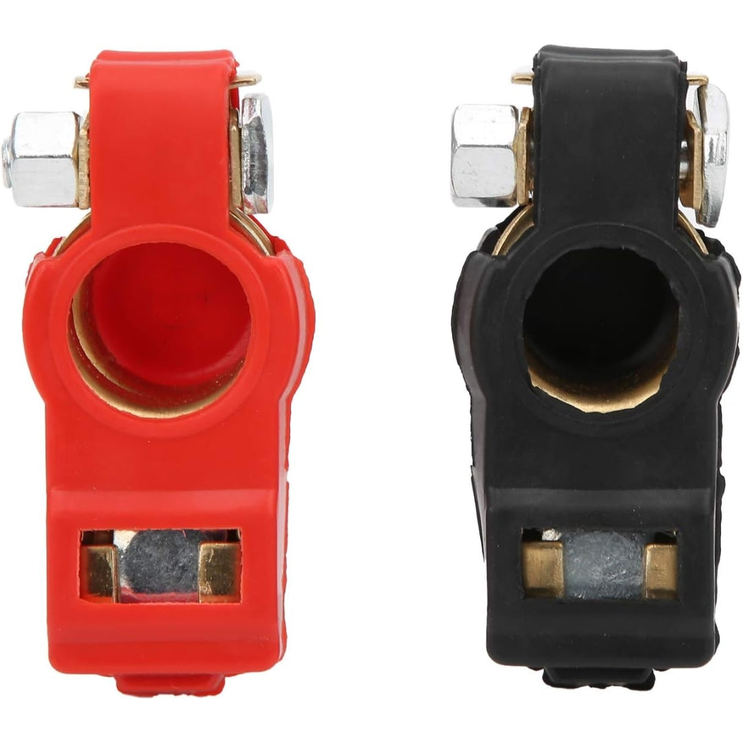 Terminales batería auto cobre puro semi aislados-Accesorios-Multishop Uruguay
