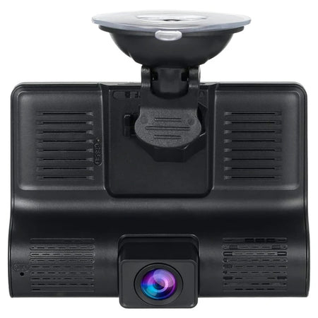 Triple Cámara DVR Auto Frontal Interior y Reversa-Camaras de Reversa-Multishop Uruguay