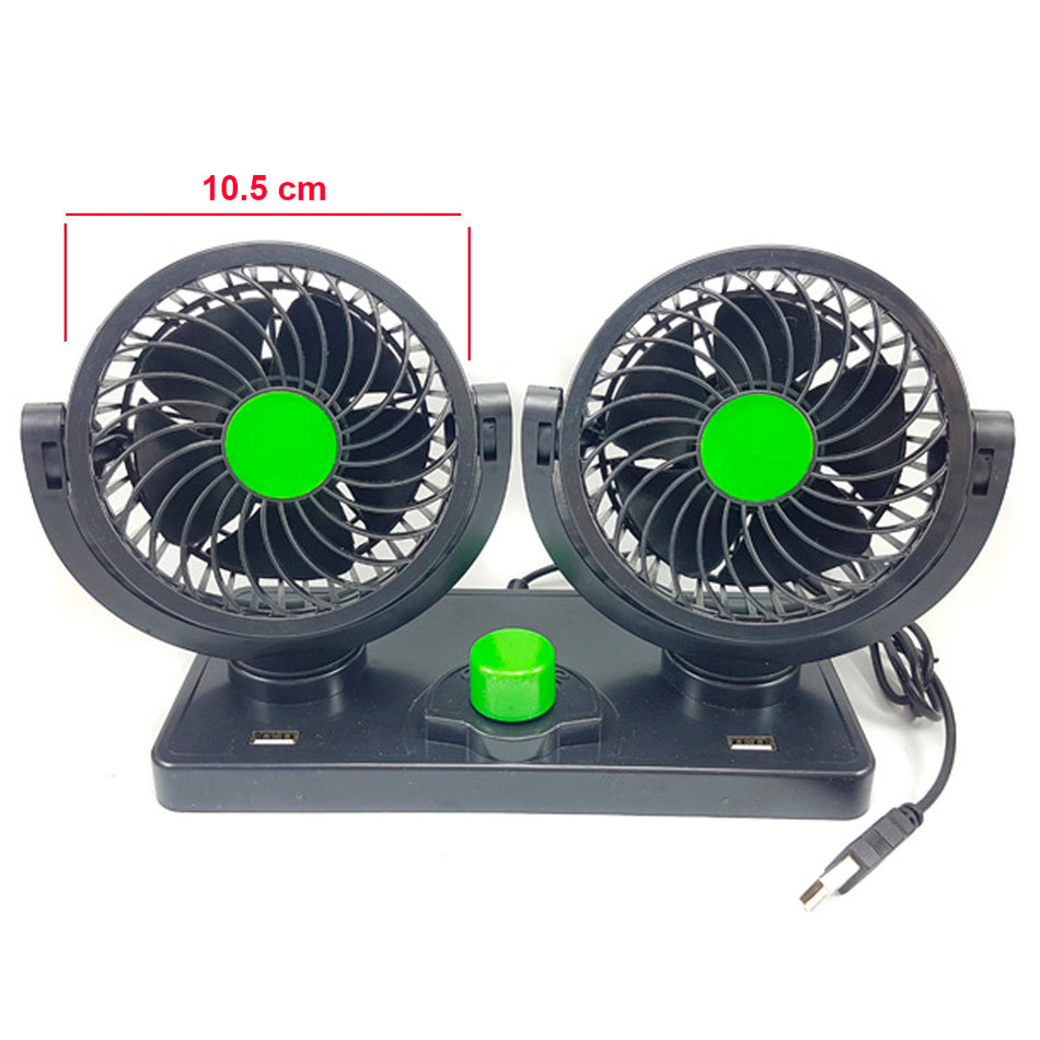 Ventilador Plastico doble para USB-Ventiladores-Multishop Uruguay