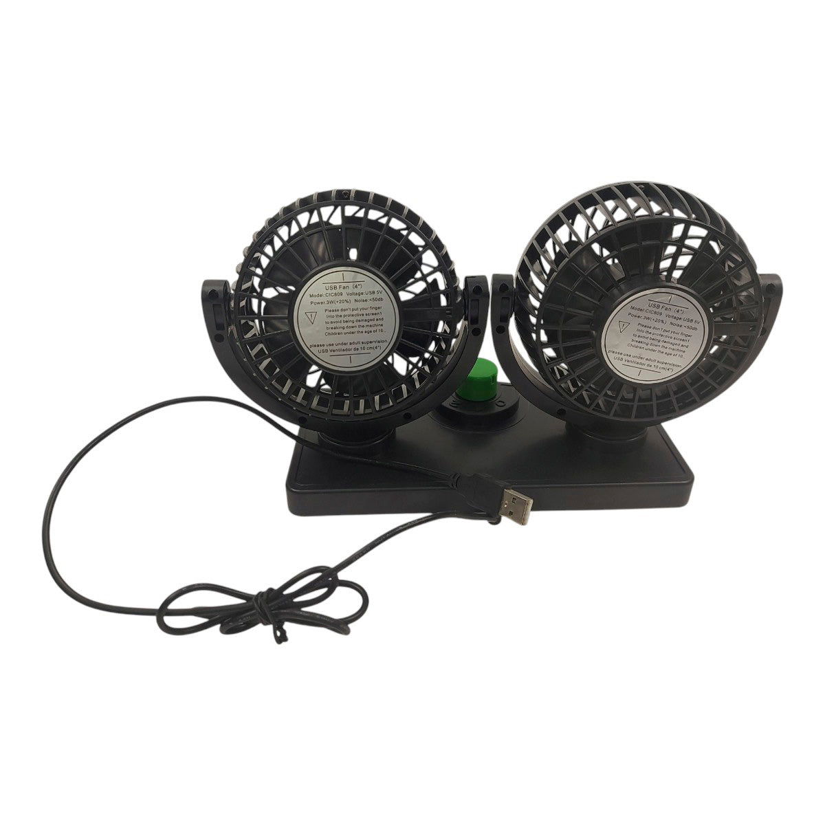 Ventilador USB 360° para Auto | Aire Fresco Portátil-Ventiladores-Multishop Uruguay